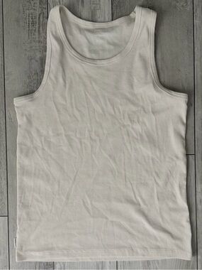 American Eagle cream/off white ribbed tank top